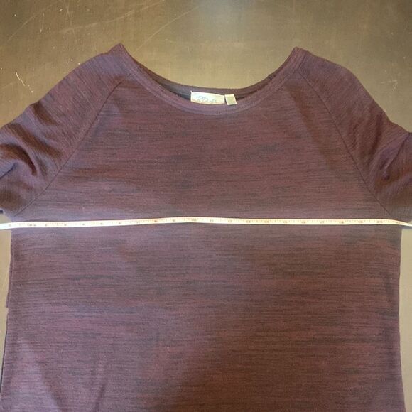 RD Style Knit Longsleeve Tee w/ Tiered Back Tunic Legging Friendly Women’s Large - Picture 7 of 8